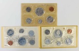 3 Canadian Silver Proof Like Sets; 1963,1964, 1965