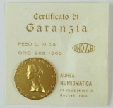Gold S.A.S. La Princesse Grace De Monaco Medal 1961