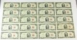 20 $2 Red Seal Notes; 10-1963 & 10-1963-A