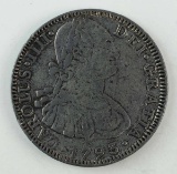 1793 Carolus IIII Dei Gratia 8 Reales Silver Coin