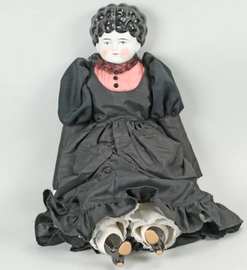 Vintage Dolly Madison w/ Porcelain Head, Hands & Feet