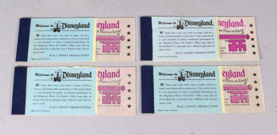 Disneyland Ticket Books - Complete, Circa 1970's