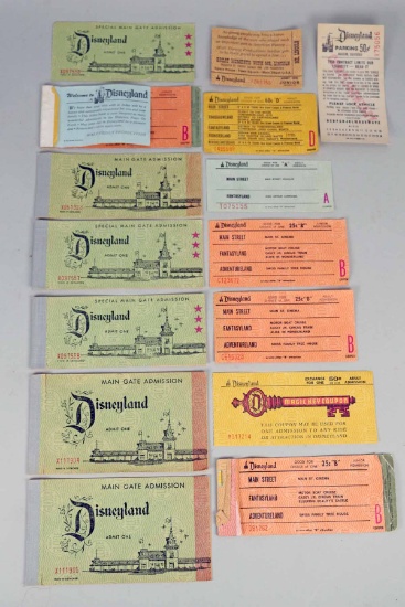 Disneyland Misc. Ride Coupons, Parking Pass