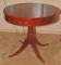 Mersman Mahogany Finished Drum Style Table