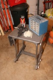 Typewriter Table, Glue Gun & Parts Organizer