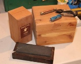 Cedar Box, Knife, Cutter, Sharpener & More