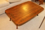 Ethan Allen Coffee Table, Colonial Style w/ Drop Sides