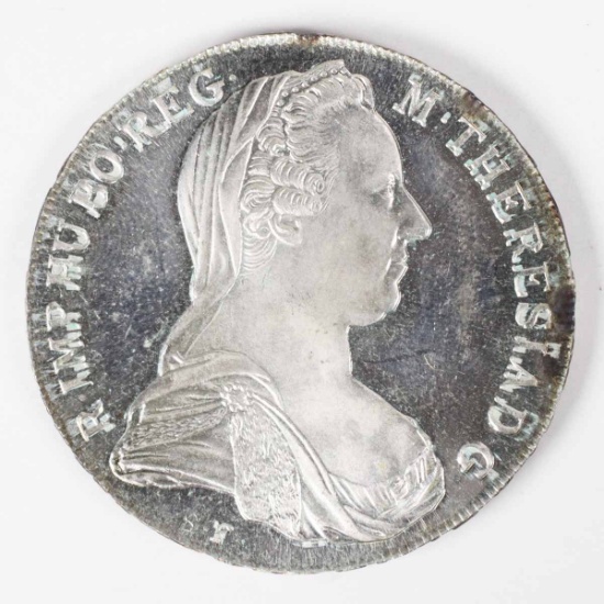 1780 Austria Silver Maria Theresa Thaler Restrike