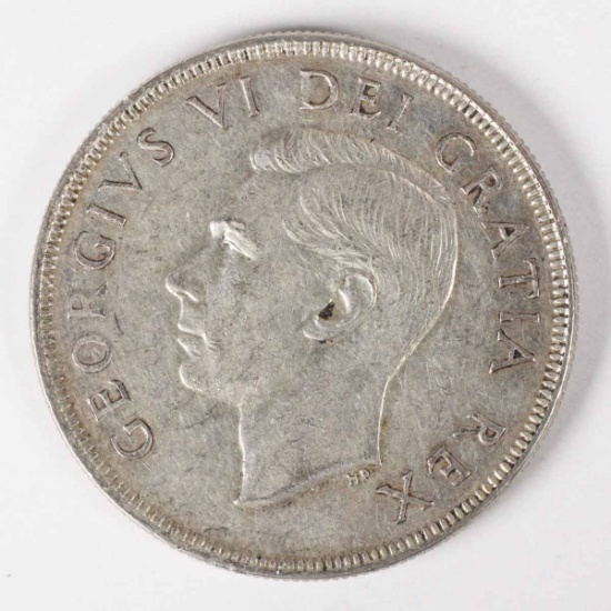 1950 George VI 80% Silver Canadian Dollar