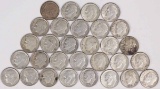 30 Roosevelt Silver Dimes; various dates/mints