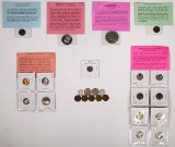 Misc Bag Collectible coins; incl.1909 Lincoln,1854 Seated Liberty & more