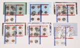 6 U.S. Mint  Uncirculated Sets; 1993,1994,1995,1996,1997,1998