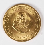 1965 South Africa 2 Rand Gold Coin, 