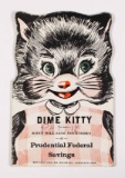 30 Silver Dimes in Dime Kitty Prudential Federal Savings Book