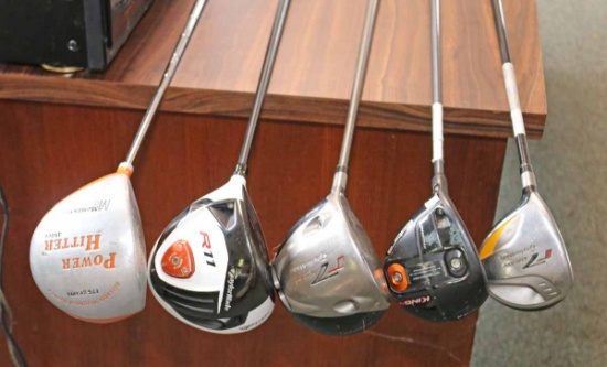 Assorted Left Handed Drivers, Fairway Woods: Taylor Made & More
