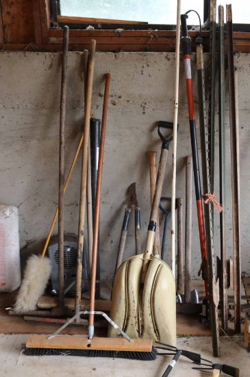 Brooms, Shovel, Trimmer, Fence Posts & More