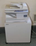 Sharp Copy Machine AR-168S  w/ Supply Cabinet