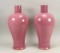 Chinese Pink Vases