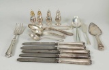Assorted Sterling Silver Flatware - Service Items, 580 Grams