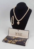 Pearl Necklace, Pendant & Bracelet