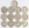 13 - 1964 Washington Silver Quarters