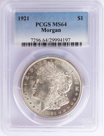 1921-P Morgan Silver Dollar PCGS MS64