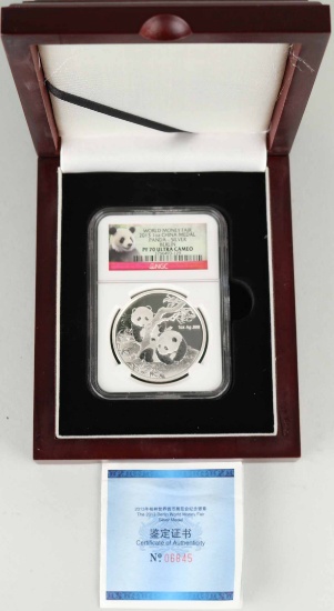 2013 Silver Panda Medal Berlin 1-ox Silver, NGC PF70 Ultra Cameo