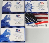 2004 US Mint Proof Set+US Mint 50 State Quarter Proof Sets; 2002,2003,2005,2010