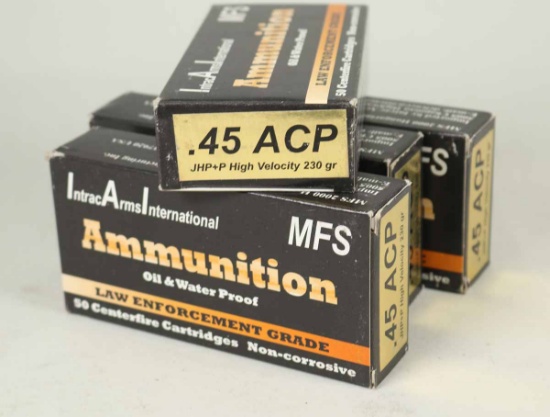 .45 ACP High Velocity 230 gr Ammo, 200 Rds