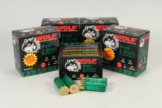 Wolf 12 Ga. Dove & Quail Shotshells, 125 Rds.