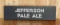 Jefferson Pale Ale Sign Board