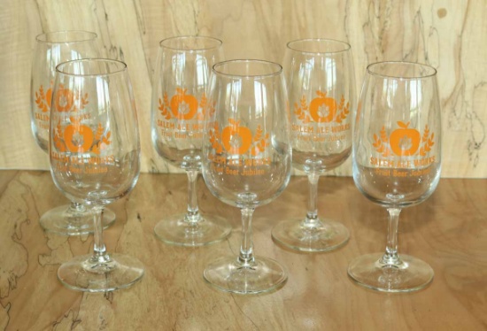 6 SAW Fruit Beer Jubilee Glasses