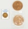 3 Bronze Commemorative Medals: Jefferson, Madison, Moro Bay, CA