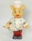 Tin Litho Wind Up Pig Cook/Chef, Japan, Ca. 1950's
