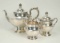 Poole Sterling Silver Tea Set, 1,489.8 Grams