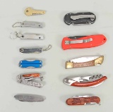 Assortment of Pocket Knives, Folding Knives & Corkscrew