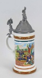 German Regimental Beer Stein w/ Lithopane