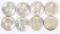 8 Washington Silver Quarters
