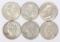 6 Washington Silver Quarters