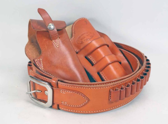 Leather Gun Belt & Holsters:  El Paso Saddlery &  George Lawrence