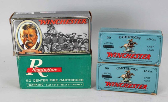 Wichester & Remington .45 Cal. Colt & Cowboy Action Ammo, 190 Rd. +-