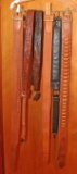 Leather Gunbelts & Others, Sizes 36-38