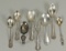 Sterling Souvenir Spoons, Baby Spoons - Detroit, New York, Soldier's Monument, 125.4 Grams