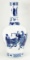 Chinese Qing Qianlong Style Blue & White Porcelain Vase