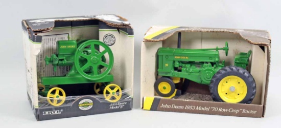 Ertl John Deere Mode E & 1953 "70 Row-Crop" Tractors