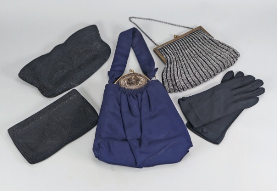 Vintage Ladies Hand Bags & Gloves
