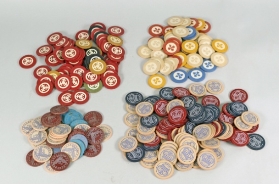 Assorted Vintage Poker Chips