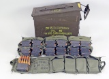 Cal .30 Cartridges, Ball M2 in Bandoleers, 192 Rds.