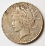 1934-S Peace Silver Dollar