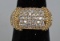 GP Sterling Cocktail Ring w/ CZ Stones, Sz. 8